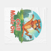 Chill Dog Mode Fleece Deken (Voorkant (Horizontaal))