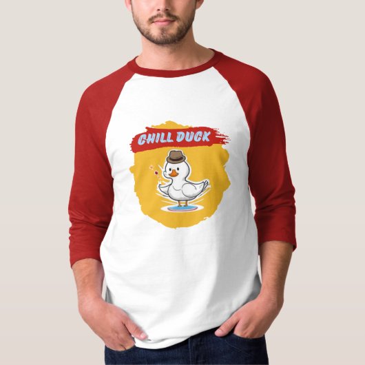 Chill Duck beroemd gemaakt door Funny Cool Duck Ca T-shirt (Voorkant)