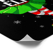 Chill Elf Christmas Girls Women Elf Squad Xmas Fam Poster (Hoek)