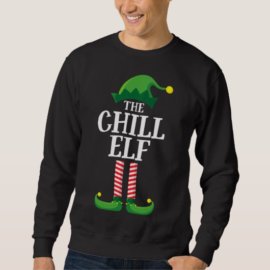Chill Elf Matching Familie Kerstfeest Trui (Voorkant)
