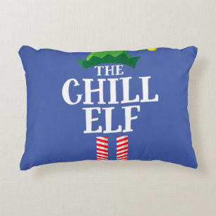 Chill Elf Matching Family Group kerstparty Accent Kussen