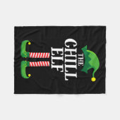Chill Elf Matching Family Group kerstparty Fleece Deken (Voorkant (Horizontaal))