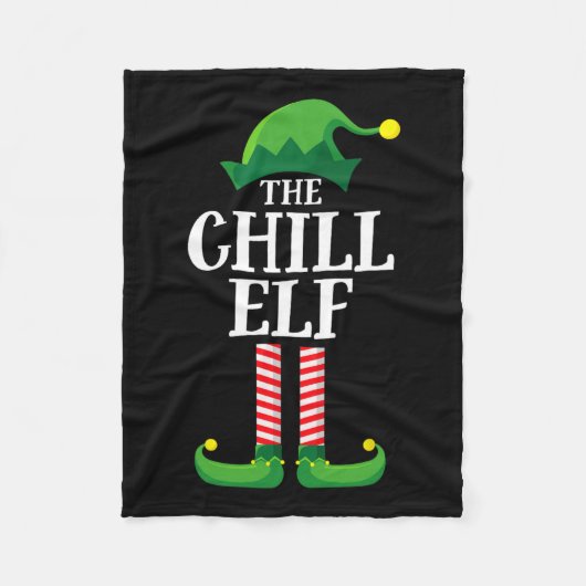 Chill Elf Matching Family Group kerstparty Fleece Deken (Voorkant)