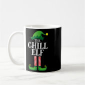 Chill Elf Matching Family Group kerstparty Koffiemok (Links)