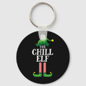 Chill Elf Matching Family Group kerstparty Sleutelhanger (Voorkant)