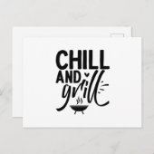 Chill en Grill Briefkaart (Voorkant / Achterkant)