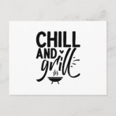Chill en Grill Briefkaart (Voorkant)