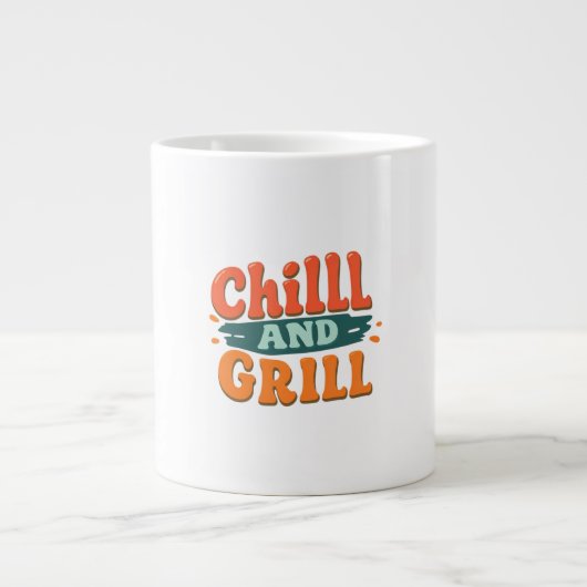Chill en Grill Grote Koffiekop (Voorkant)