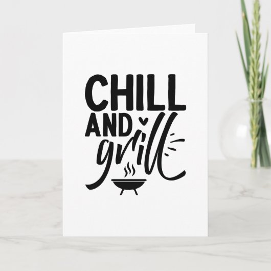 Chill en Grill Kaart (Voorkant)