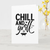 Chill en Grill Kaart (Gele Bloem)