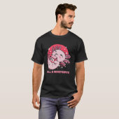 Chill en Regenerate Axolotl Humor Salamander T-shirt (Voorkant volledig)