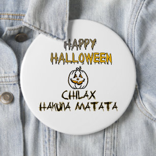 Chill en Relax Gelukkig Halloween Collectie Ronde Button 6,0 Cm