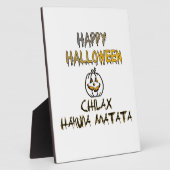 Chill en Relax. Happy Halloween Fotoplaat (Zijkant)