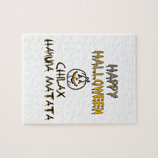 Chill en Relax. Happy Halloween Legpuzzel (Horizontaal)