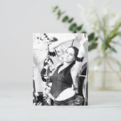 Chill Floor Girl Dancer Briefkaart (Staand voorkant)