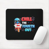 Chill Fourth Out Ice Cream Popsicle 4 juli Indep Muismat (Met muis)