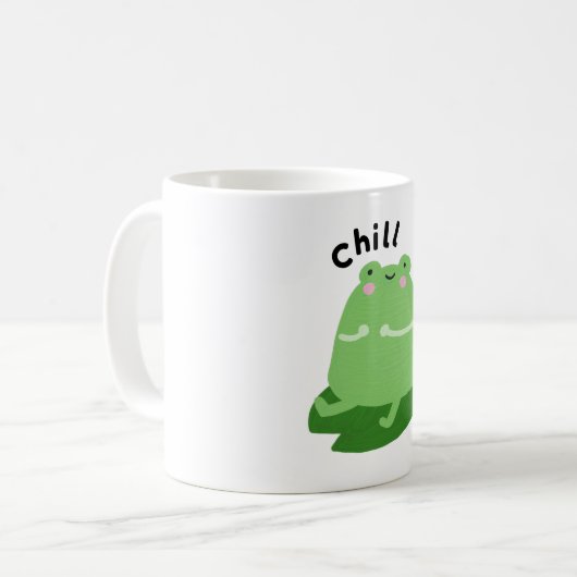Chill Frog Coffee Mok (Voorkant links)