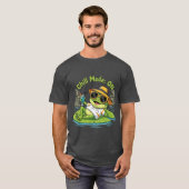 Chill Frog – Funny Relaxed Vibes T-Shirt (Voorkant volledig)