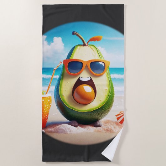 Chill Fruit - avocado Strandlaken (Voorkant)