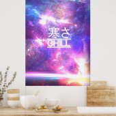 Chill Galaxy Nebula Stars Poster (Keuken)