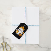 Chill Ghost Warm Coffee Gezellige Herfst Cadeaulabel (Met Touw)