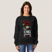 Chill Gnome Buffalo Pset Matching Kerstpajam Trui (Voorkant volledig)