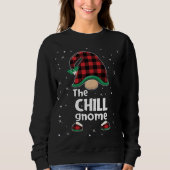 Chill Gnome Buffalo Pset Matching Kerstpajam Trui (Voorkant)