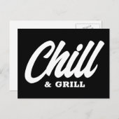 Chill & Grill BBQ party Calls briefkaarten (Voorkant / Achterkant)