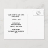 Chill & Grill BBQ party Calls briefkaarten (Achterkant)