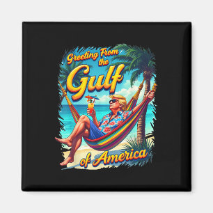 Chill Groeten uit de Golf van Amerika Patrio Magneet