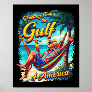 Chill Groeten uit de Golf van Amerika Patrio Poster