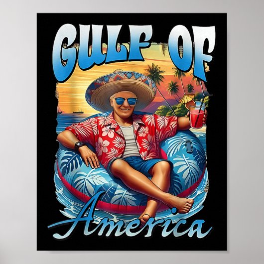 Chill Groeten uit de Golf van Amerika Patrio Poster (Voorkant)