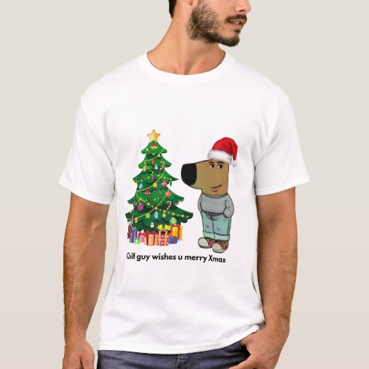 Chill guy kerst T-shirt (Voorkant)