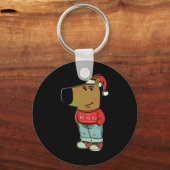 Chill Guy - Mijn nieuwe personage Meme Christmas C Sleutelhanger (Voorkant)