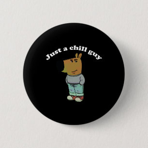 Chill Guys Funny Meme Cadeaus Ronde Button 5,7 Cm
