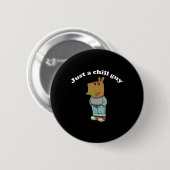 Chill Guys Funny Meme Cadeaus Ronde Button 5,7 Cm (Voorkant /achterkant)