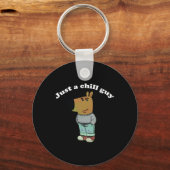 Chill Guys Funny Meme Cadeaus Sleutelhanger (Voorkant)