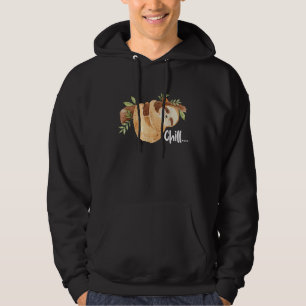 Chill Hangende Luiaard Wilde Dieren Dierenliefhebb Hoodie