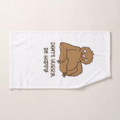 Chill happy sloth handdoek (Handdoek)