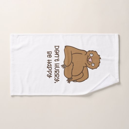 Chill happy sloth handdoek (Handdoek)