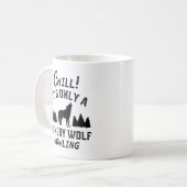 Chill Hungry Wolf Koffiemok (Voorkant links)