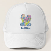 Chill Ice crème Trucker Hat Pet (Voorkant)