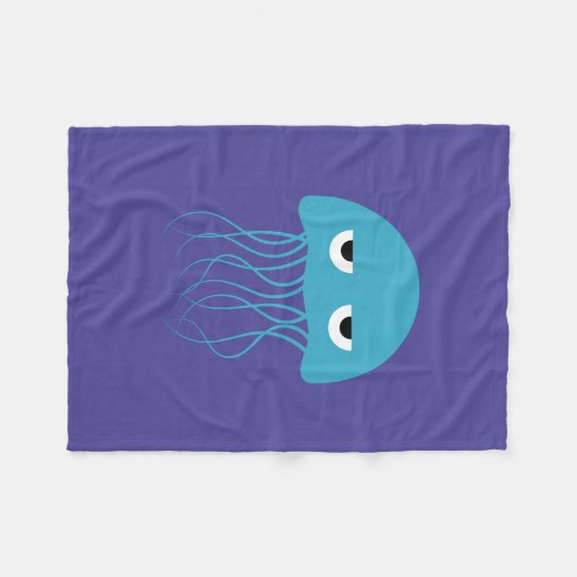 Chill Jellyfish Kinderen Fleece Deken (Voorkant (Horizontaal))