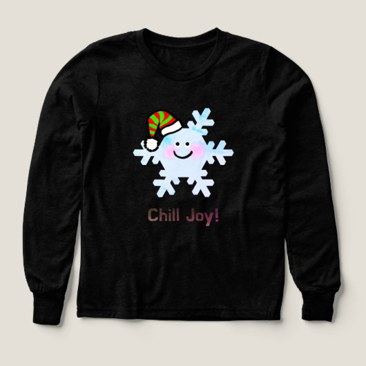 Chill Joy! - Schattig Kerstsneeuwvlok Glimlach (Voorkant)