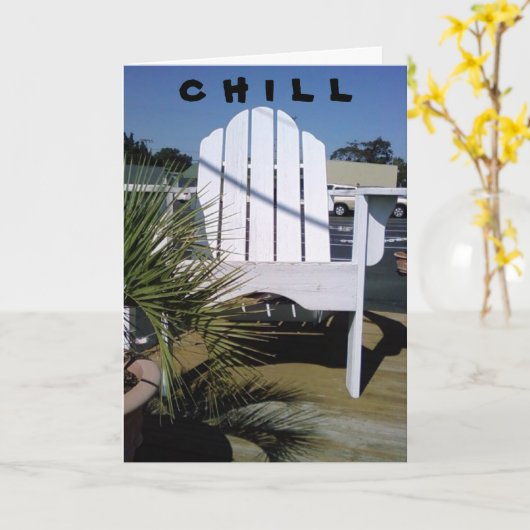 "CHILL" KAART (Gele Bloem)