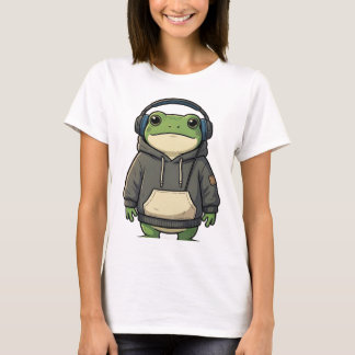 Chill Kikker Koptelefoon Aesthetic T-shirt