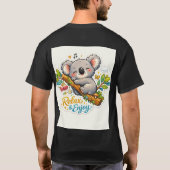Chill Koala: Nature’s Simple Joys Sticker T-shirt (Achterkant)