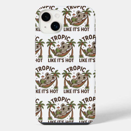 Chill Koala Vibes iPhone Hoesje (Achterkant)