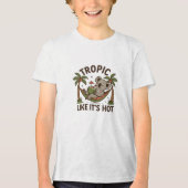 Chill Koala Vibes Tri-Blend Shirt (Voorkant)