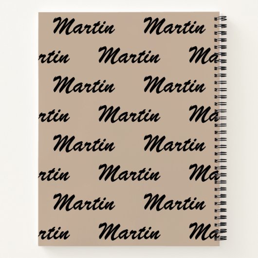 Chill Lion Personalize Name Notitieboek (Achterkant)